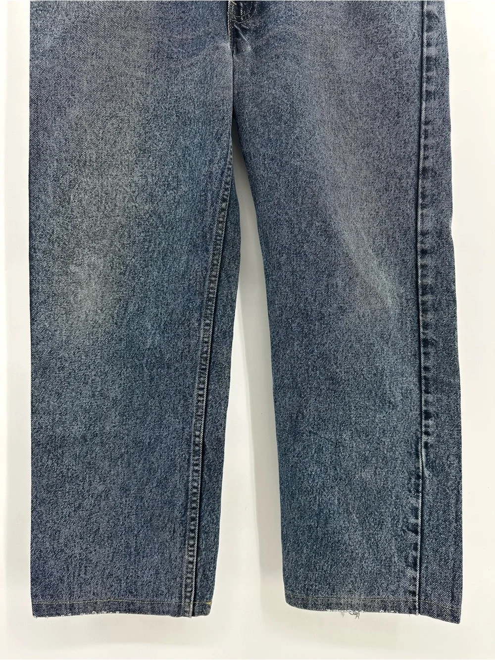 Levi's 505 Straight Jeans in Washed Black-Blue 38x30